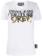 Versace Jeans Couture Logo Printed T-shirt - White
