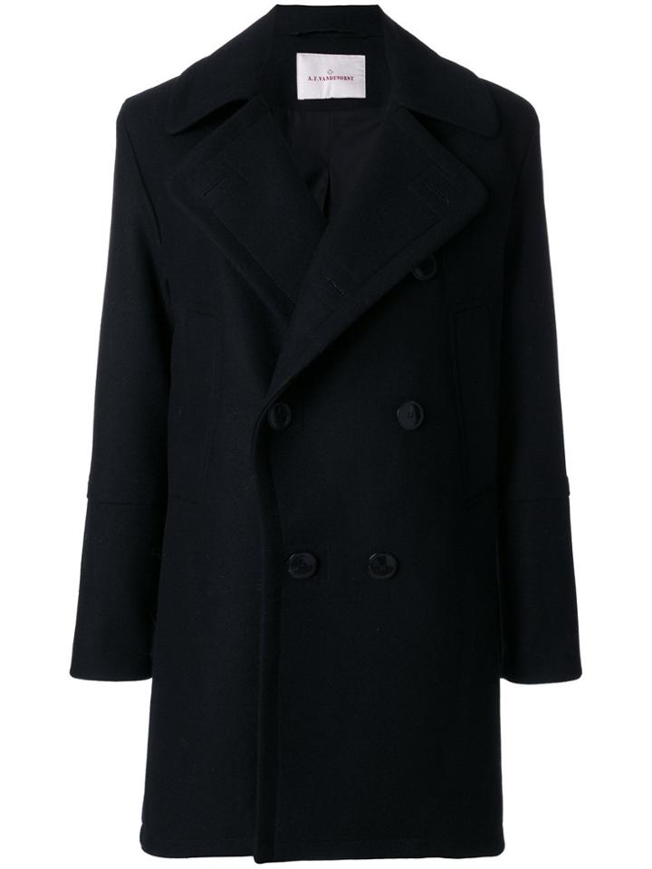 A.f.vandevorst Double Breasted Coat - Black