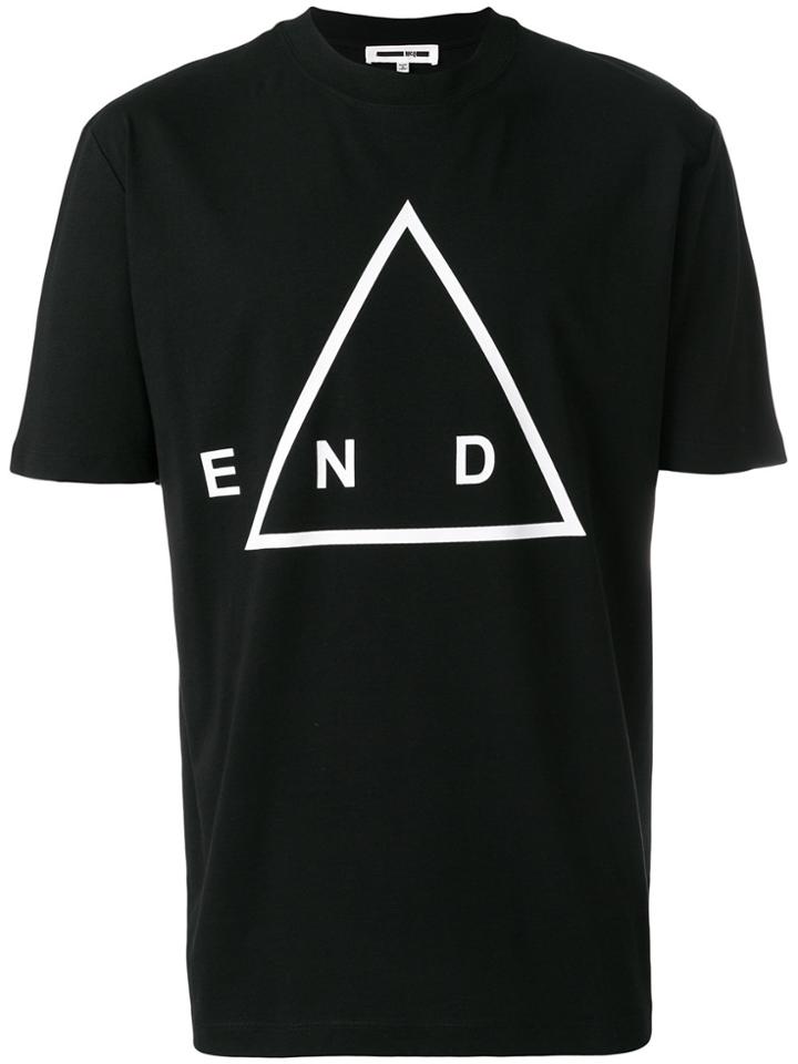 Mcq Alexander Mcqueen End Print T-shirt - Black