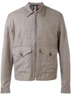 Checked Bomber Jacket - Men - Viscose/wool - M, Nude/neutrals, Viscose/wool, Paul Smith