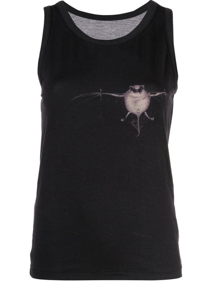 Yohji Yamamoto Bat Print Tank Top - Black