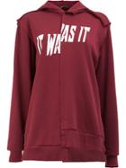 Moohong It Was It Hoodie - Red