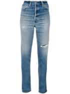 Re/done - Distressed Skinny Jeans - Women - Cotton - 27, Blue, Cotton