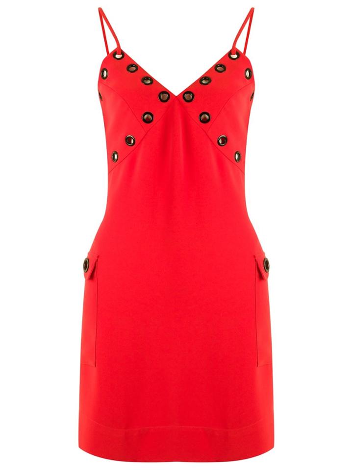 Reinaldo Lourenço V-neck Dress - Red