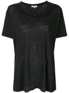 Iro Loose Linen T-shirt - Black