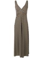 Siyu V-neck Printed Maxi Dress - Multicolour