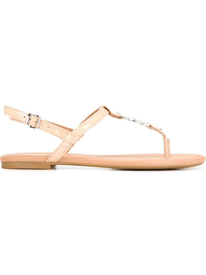 Armani Jeans Logo Thong Sandals