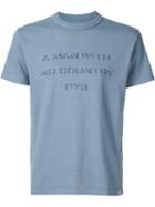 Visvim 'a Man With No Country' T-shirt, Men's, Size: 2, Blue, Cotton