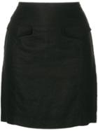 Versace Vintage Mini Fitted Skirt - Black