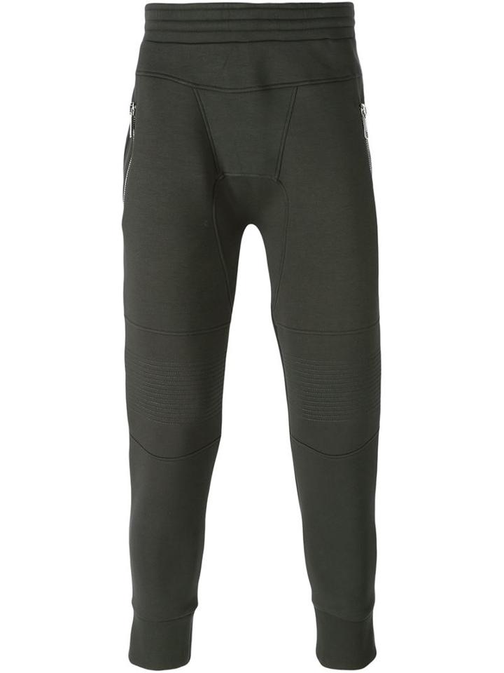 Neil Barrett Tapered Track Pants, Men's, Size: Xl, Green, Lyocell/cotton/viscose/spandex/elastane