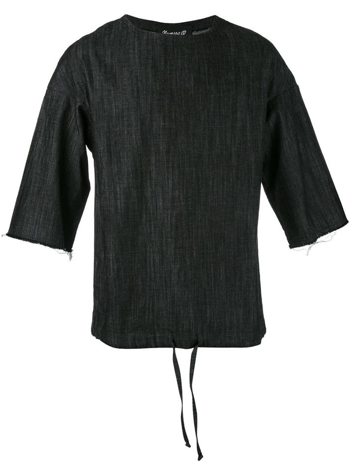 Numero00 - Teem Denim T-shirt - Men - Cotton - S, Black, Cotton