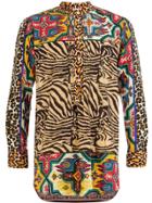Pierre-louis Mascia Mixed-print Shirt - Multicolour