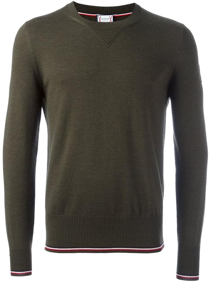 Moncler Gamme Bleu Crew Neck Fine Knit Jumper