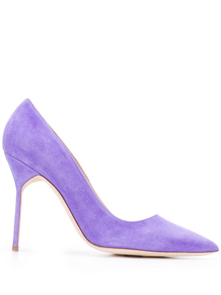 Manolo Blahnik Classic Stiletto Pumps - Purple