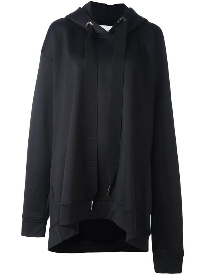 Marques'almeida Oversized Hoodie, Women's, Size: Small, Black, Cotton/polyamide