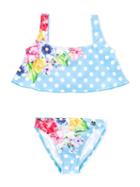 Love Made Love - Polka Dot Bikini - Kids - Polyester/spandex/elastane - 9 Yrs, Blue