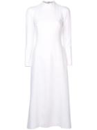 Carolina Herrera Long-sleeved Cocktail Dress - White
