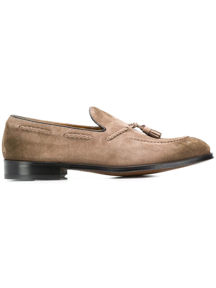 Doucal's Tassel Detal Loafers - Neutrals