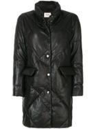 Max & Moi Diamond Quilted Coat - Brown