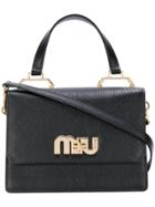 Miu Miu Top Handle Cross Body Bag - Black