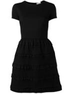 Red Valentino Shortsleeved Dress, Women's, Size: Medium, Black, Polyamide/spandex/elastane/viscose