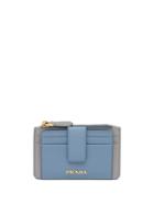 Prada Snap-tab Card Holder - Blue