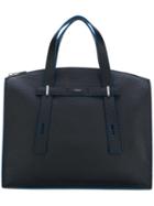Furla 'my 007' Tote Bag, Black, Calf Leather