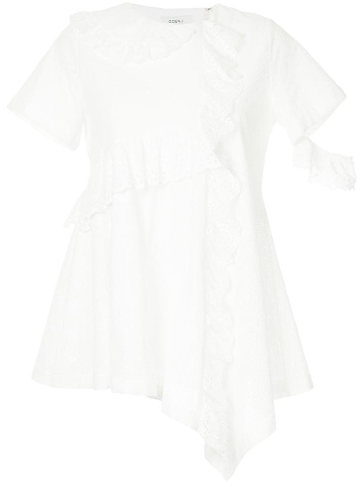 Goen.j Ruffle-trimmed Blouse - White