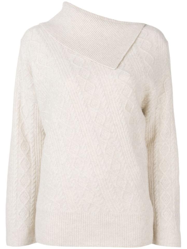 Pringle Of Scotland Asymmetrical Collar Sweater - Neutrals