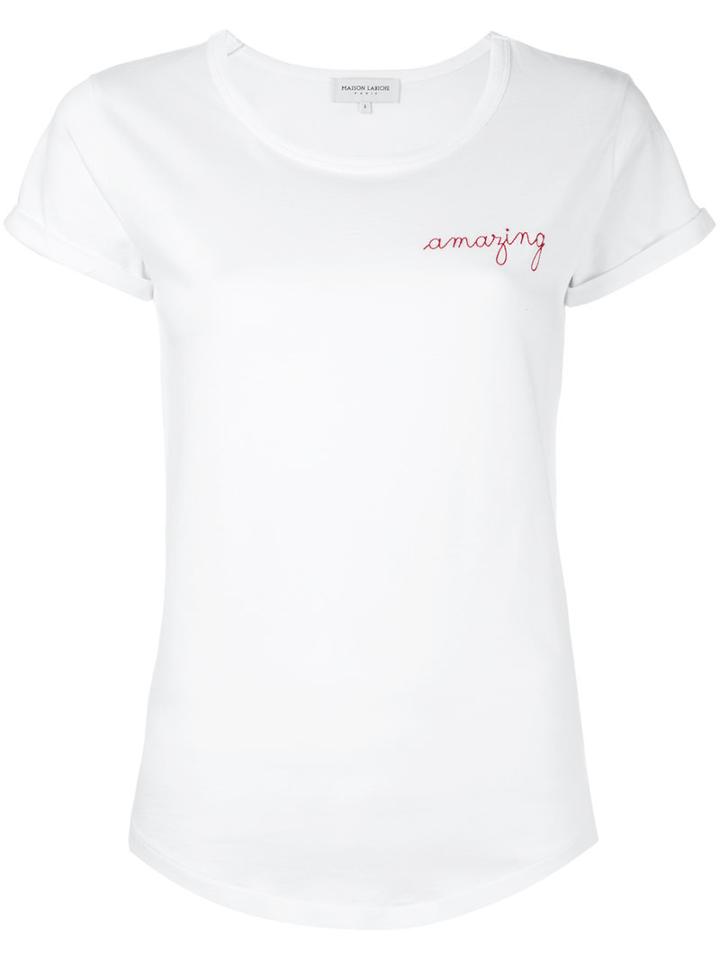 Maison Labiche Amazing T-shirt, Women's, Size: Medium, White, Cotton