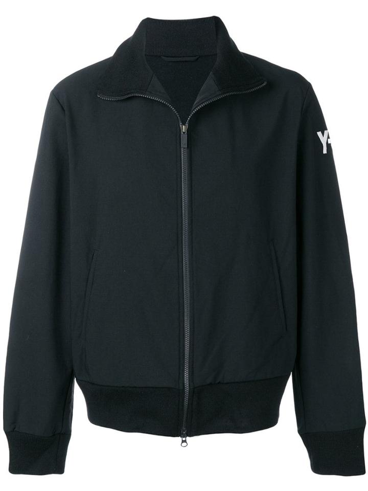 Y-3 Logo Print Track Jacket - Black