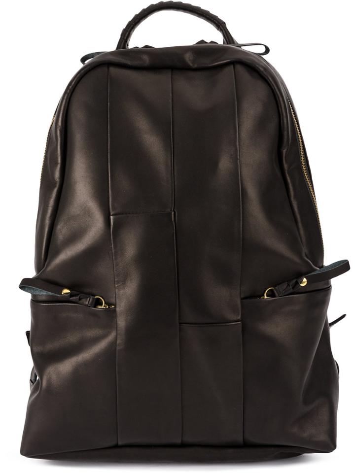 Cornelian Taurus By Daisuke Iwanaga Paneled Back Pack - Black