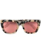 Retrosuperfuture 'gals Gel' Animal Print Cat Eye Sunglasses - Nude &
