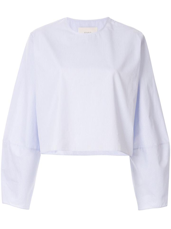 Studio Nicholson Bell Sleeve Blouse - Blue