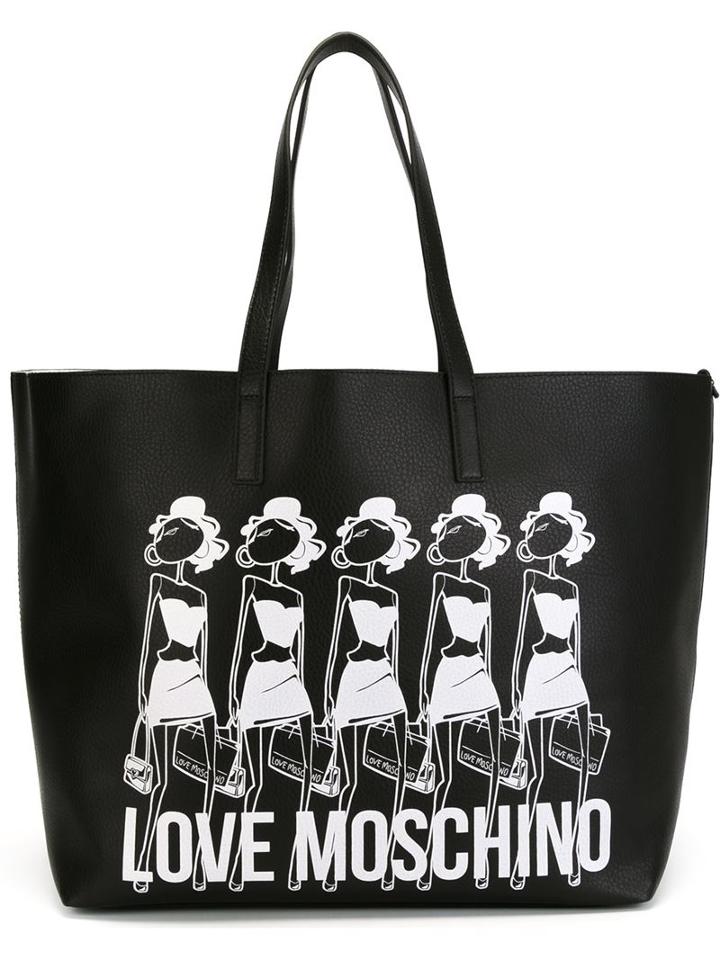 Love Moschino Logo Print Tote