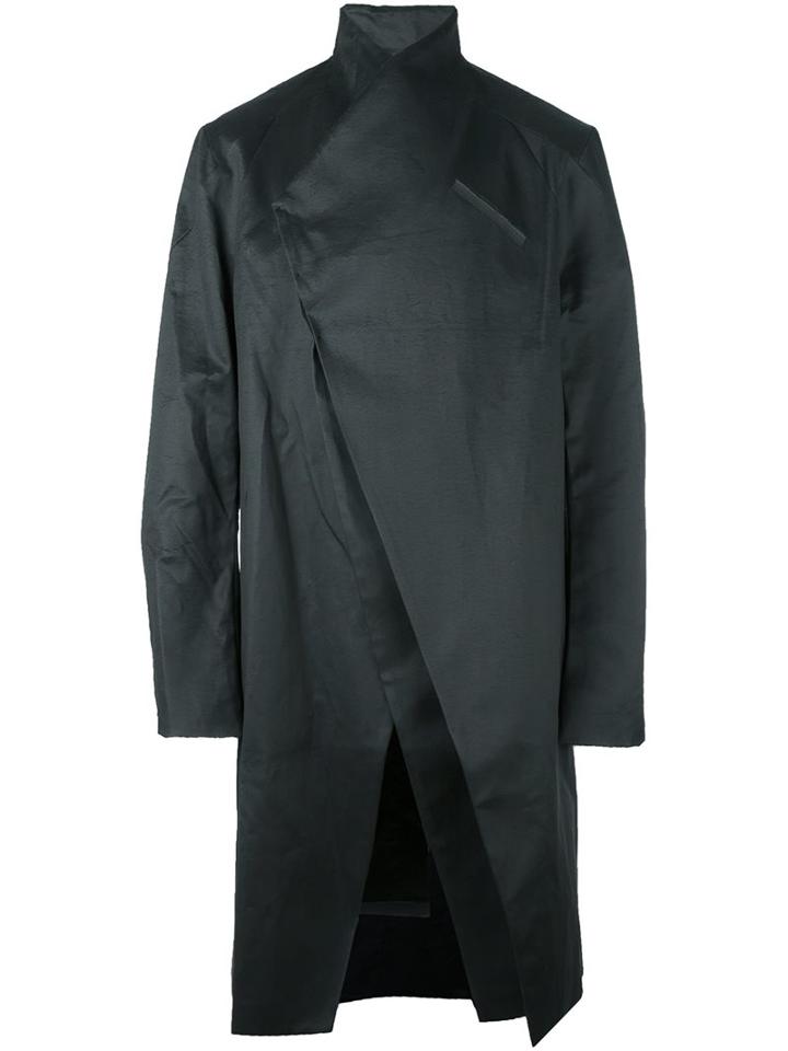 Lost & Found Ria Dunn Asymmetric Coat, Men's, Size: Medium, Black, Cotton/polyurethane/acetate