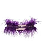 Liu Jo Feathered Thin Belt - Purple