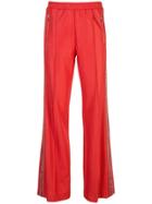 Area Embellished Stripe Track Trousers - Red