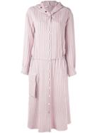 Tibi Striped Mid-length Dress - Pink