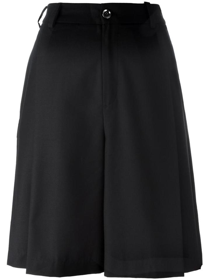 Diesel Wide-leg Shorts, Women's, Size: 28, Black, Polyester/viscose