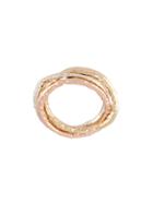 Alice Waese Linked Skinny Rings, Women's, Size: 6, Metallic