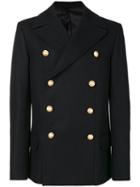 Balmain - Caban Croise Coat - Men - Cotton/cupro/viscose/wool - 48, Black, Cotton/cupro/viscose/wool