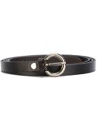 Al Duca D'aosta 1902 Buckle Belt, Men's, Black, Leather