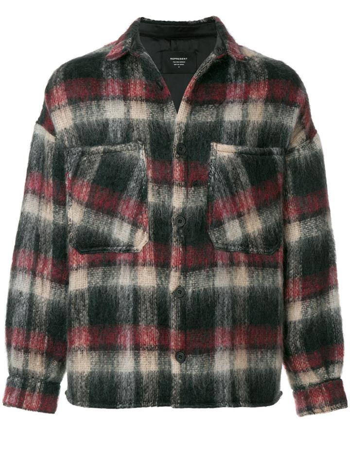 Represent Plaid Padded Jacket - Multicolour