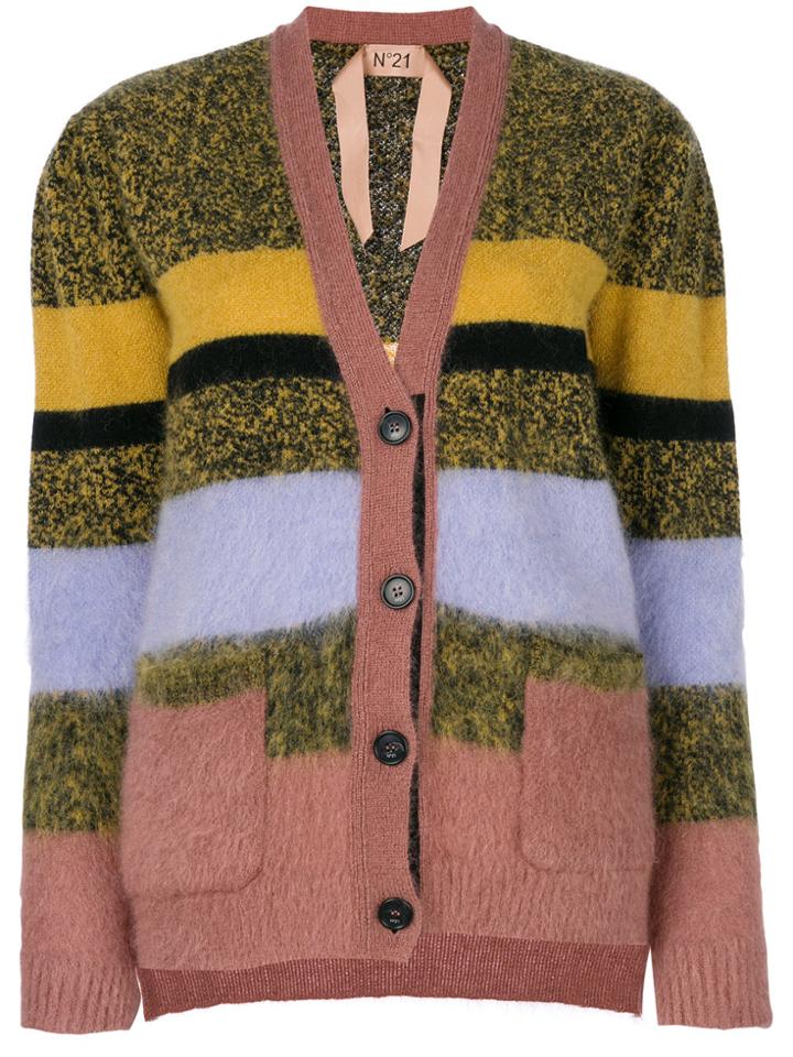 No21 Striped Knit Cardigan - Multicolour