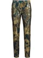 Christian Pellizzari Abstract Flower Print Pants