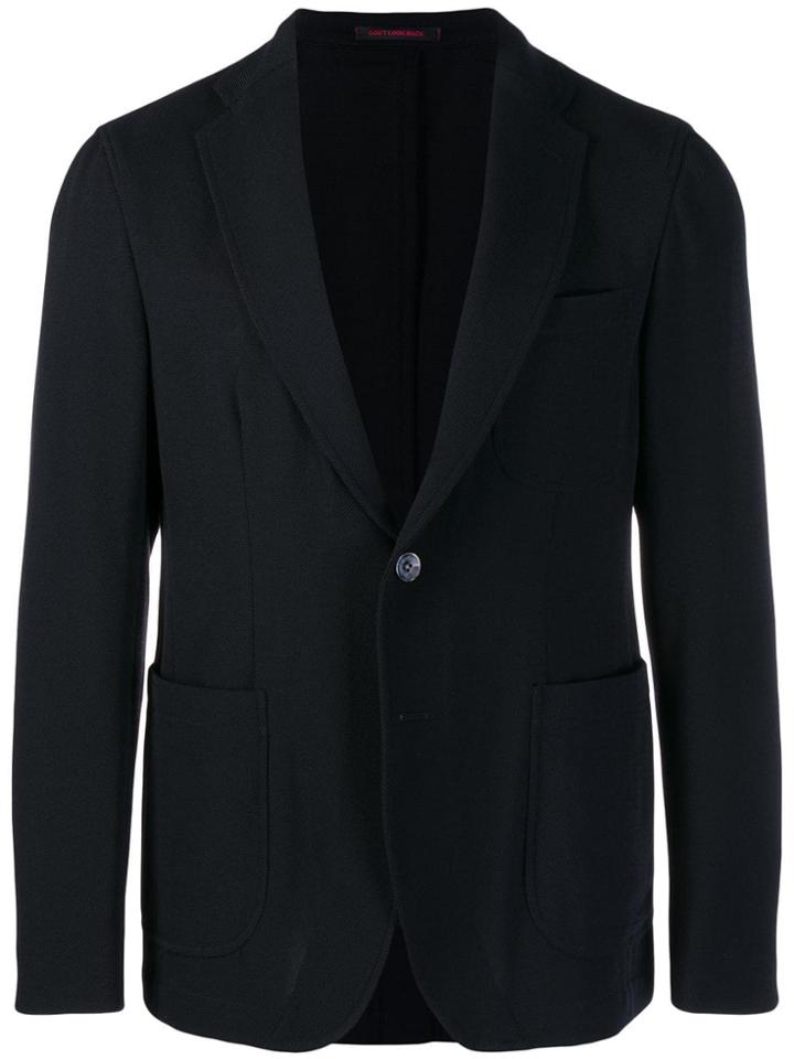 The Gigi Slim-fit Button Blazer - Blue