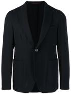 The Gigi Slim-fit Button Blazer - Blue