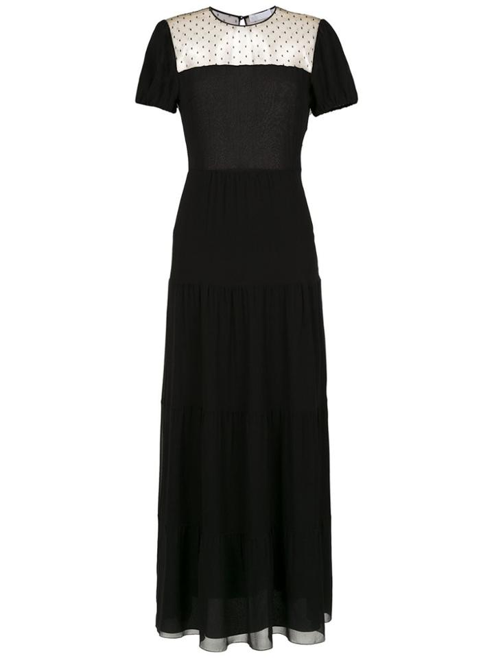 Nk Long Silk Dress - Black