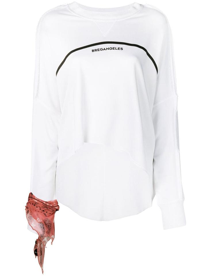 Diesel Bandana Detailed Sweatshirt - White